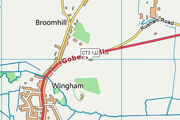 CT3 1JJ map - OS VectorMap District (Ordnance Survey) CT3 1JJ map - OS VectorMap District (Ordnance Survey)