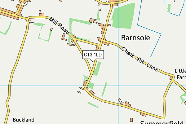 CT3 1LD map - OS VectorMap District (Ordnance Survey) CT3 1LD map - OS VectorMap District (Ordnance Survey)