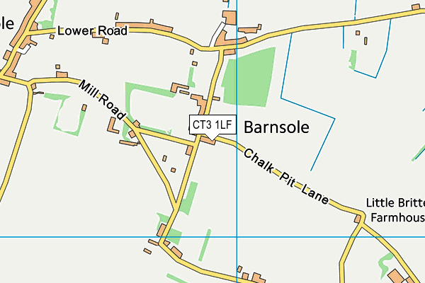 CT3 1LF map - OS VectorMap District (Ordnance Survey) CT3 1LF map - OS VectorMap District (Ordnance Survey)