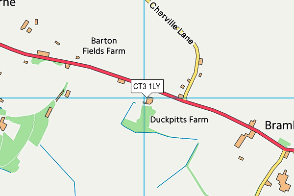 CT3 1LY map - OS VectorMap District (Ordnance Survey) CT3 1LY map - OS VectorMap District (Ordnance Survey)