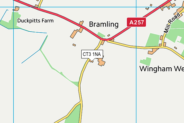 CT3 1NA map - OS VectorMap District (Ordnance Survey) CT3 1NA map - OS VectorMap District (Ordnance Survey)