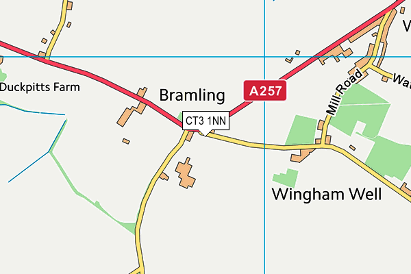 CT3 1NN map - OS VectorMap District (Ordnance Survey) CT3 1NN map - OS VectorMap District (Ordnance Survey)