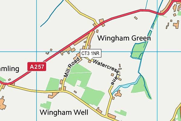 CT3 1NR map - OS VectorMap District (Ordnance Survey) CT3 1NR map - OS VectorMap District (Ordnance Survey)