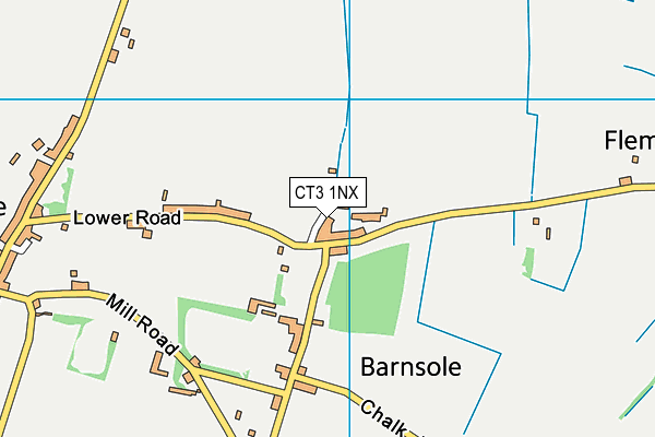 CT3 1NX map - OS VectorMap District (Ordnance Survey) CT3 1NX map - OS VectorMap District (Ordnance Survey)