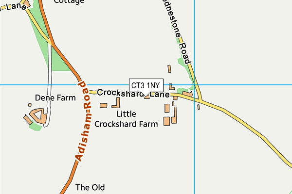 CT3 1NY map - OS VectorMap District (Ordnance Survey) CT3 1NY map - OS VectorMap District (Ordnance Survey)