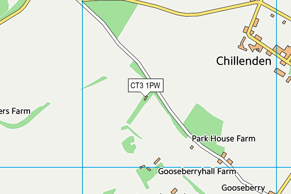 CT3 1PW map - OS VectorMap District (Ordnance Survey) CT3 1PW map - OS VectorMap District (Ordnance Survey)