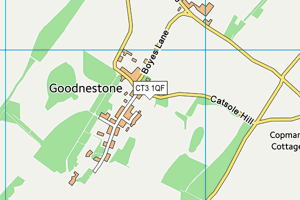 CT3 1QF map - OS VectorMap District (Ordnance Survey) CT3 1QF map - OS VectorMap District (Ordnance Survey)