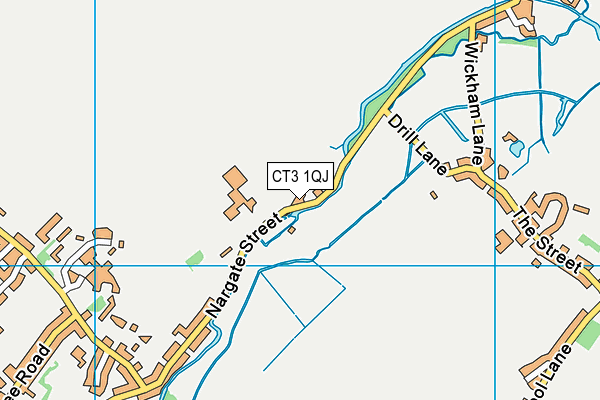 CT3 1QJ map - OS VectorMap District (Ordnance Survey) CT3 1QJ map - OS VectorMap District (Ordnance Survey)