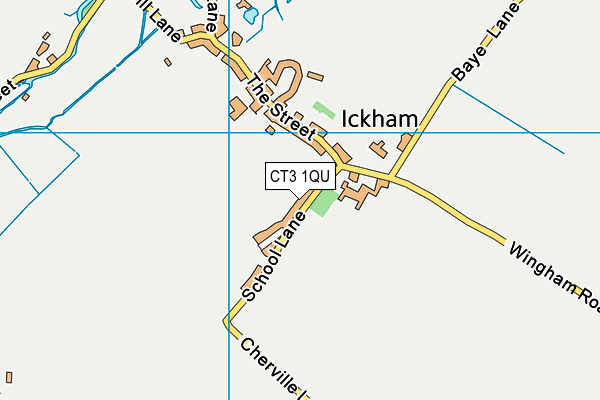 CT3 1QU map - OS VectorMap District (Ordnance Survey) CT3 1QU map - OS VectorMap District (Ordnance Survey)