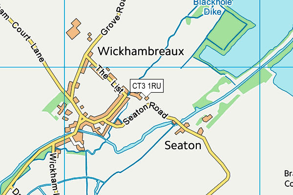 CT3 1RU map - OS VectorMap District (Ordnance Survey) CT3 1RU map - OS VectorMap District (Ordnance Survey)