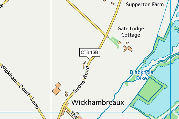 CT3 1SB map - OS VectorMap District (Ordnance Survey) CT3 1SB map - OS VectorMap District (Ordnance Survey)