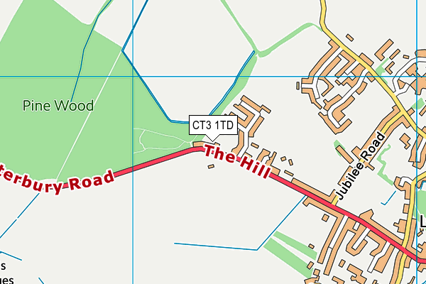 CT3 1TD map - OS VectorMap District (Ordnance Survey) CT3 1TD map - OS VectorMap District (Ordnance Survey)