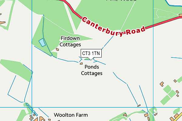 CT3 1TN map - OS VectorMap District (Ordnance Survey) CT3 1TN map - OS VectorMap District (Ordnance Survey)