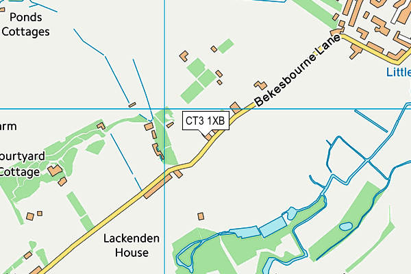 CT3 1XB map - OS VectorMap District (Ordnance Survey) CT3 1XB map - OS VectorMap District (Ordnance Survey)