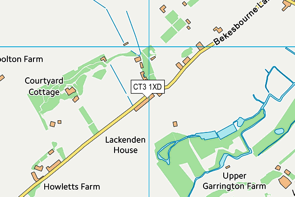 CT3 1XD map - OS VectorMap District (Ordnance Survey) CT3 1XD map - OS VectorMap District (Ordnance Survey)
