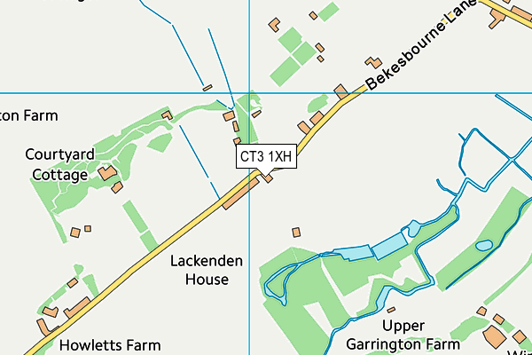 CT3 1XH map - OS VectorMap District (Ordnance Survey) CT3 1XH map - OS VectorMap District (Ordnance Survey)