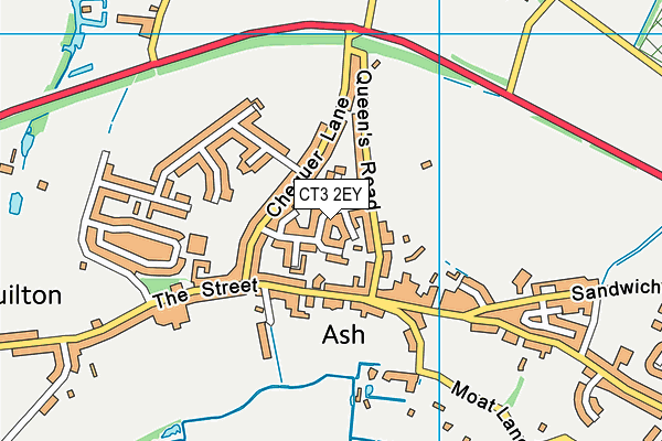 CT3 2EY map - OS VectorMap District (Ordnance Survey) CT3 2EY map - OS VectorMap District (Ordnance Survey)