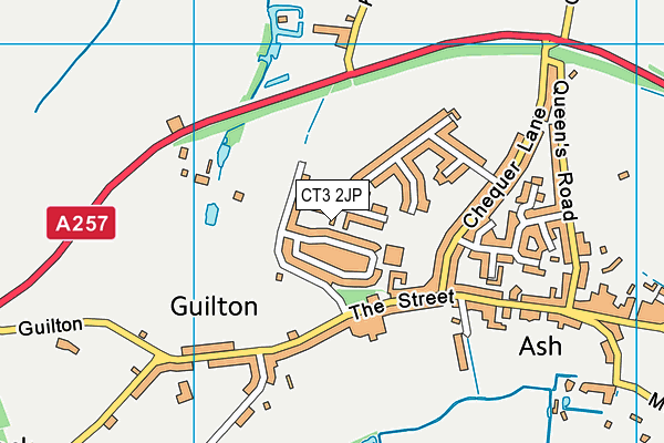 CT3 2JP map - OS VectorMap District (Ordnance Survey) CT3 2JP map - OS VectorMap District (Ordnance Survey)