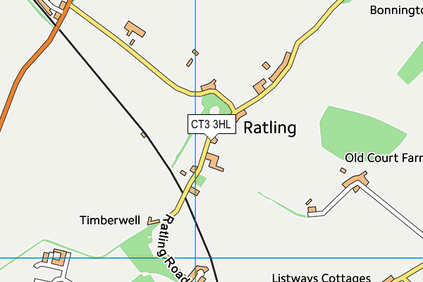 CT3 3HL map - OS VectorMap District (Ordnance Survey) CT3 3HL map - OS VectorMap District (Ordnance Survey)