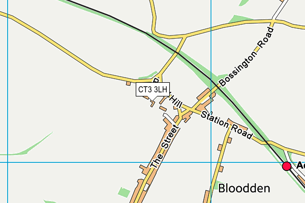 CT3 3LH map - OS VectorMap District (Ordnance Survey) CT3 3LH map - OS VectorMap District (Ordnance Survey)