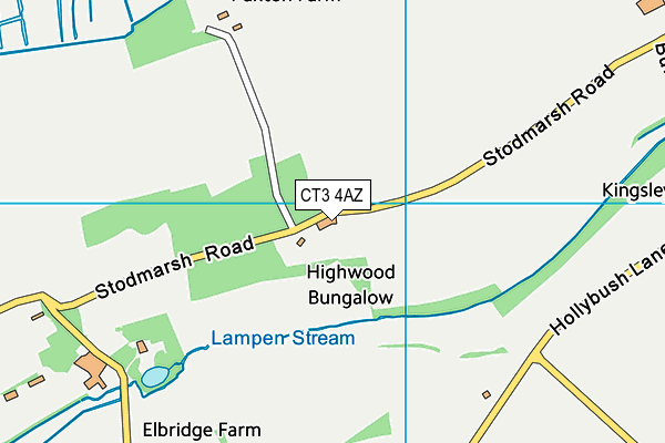 CT3 4AZ map - OS VectorMap District (Ordnance Survey) CT3 4AZ map - OS VectorMap District (Ordnance Survey)