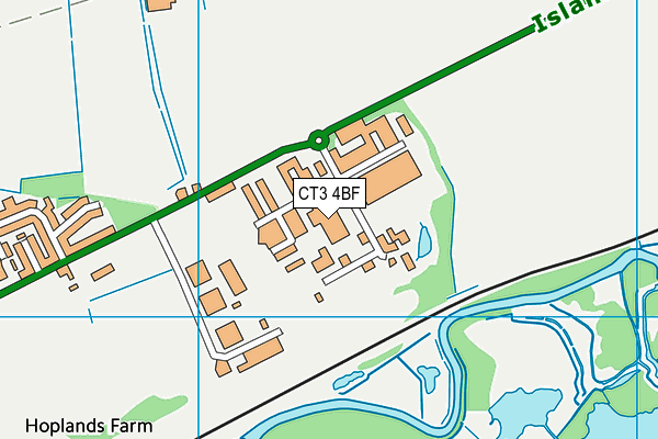 CT3 4BF map - OS VectorMap District (Ordnance Survey) CT3 4BF map - OS VectorMap District (Ordnance Survey)