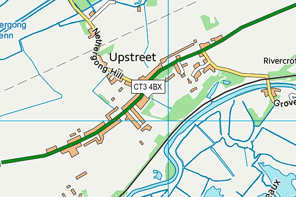 CT3 4BX map - OS VectorMap District (Ordnance Survey) CT3 4BX map - OS VectorMap District (Ordnance Survey)