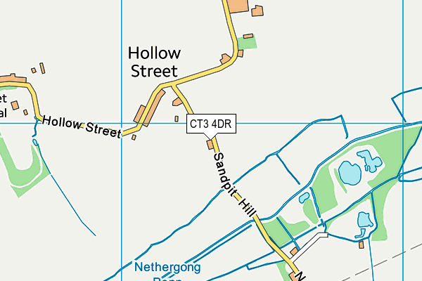 CT3 4DR map - OS VectorMap District (Ordnance Survey) CT3 4DR map - OS VectorMap District (Ordnance Survey)