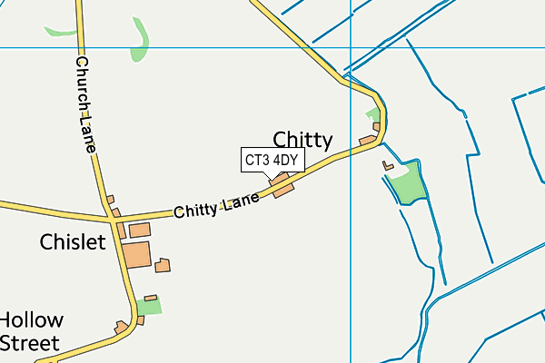 CT3 4DY map - OS VectorMap District (Ordnance Survey) CT3 4DY map - OS VectorMap District (Ordnance Survey)