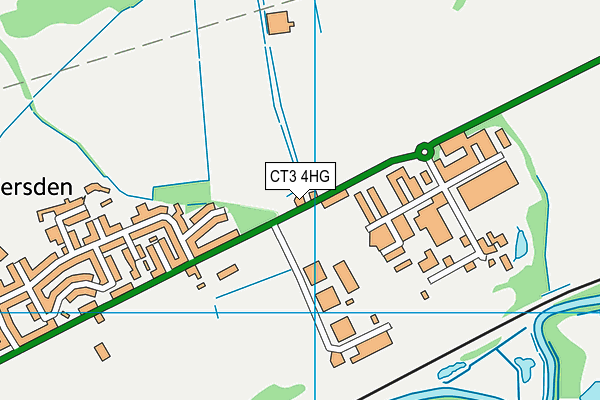 CT3 4HG map - OS VectorMap District (Ordnance Survey) CT3 4HG map - OS VectorMap District (Ordnance Survey)