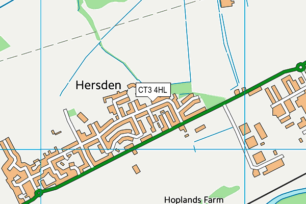 CT3 4HL map - OS VectorMap District (Ordnance Survey) CT3 4HL map - OS VectorMap District (Ordnance Survey)