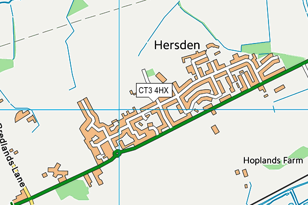 CT3 4HX map - OS VectorMap District (Ordnance Survey) CT3 4HX map - OS VectorMap District (Ordnance Survey)