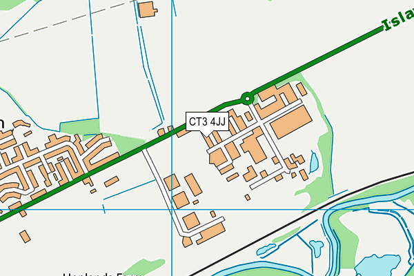 CT3 4JJ map - OS VectorMap District (Ordnance Survey) CT3 4JJ map - OS VectorMap District (Ordnance Survey)