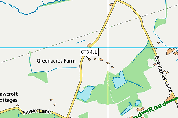 CT3 4JL map - OS VectorMap District (Ordnance Survey) CT3 4JL map - OS VectorMap District (Ordnance Survey)