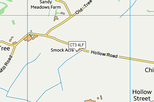 CT3 4LF map - OS VectorMap District (Ordnance Survey) CT3 4LF map - OS VectorMap District (Ordnance Survey)