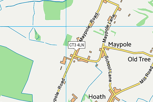 CT3 4LN map - OS VectorMap District (Ordnance Survey) CT3 4LN map - OS VectorMap District (Ordnance Survey)