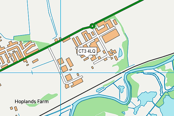 CT3 4LQ map - OS VectorMap District (Ordnance Survey) CT3 4LQ map - OS VectorMap District (Ordnance Survey)