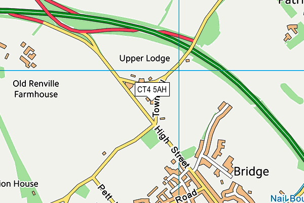 CT4 5AH map - OS VectorMap District (Ordnance Survey) CT4 5AH map - OS VectorMap District (Ordnance Survey)