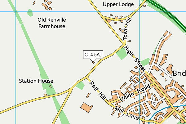 CT4 5AJ map - OS VectorMap District (Ordnance Survey) CT4 5AJ map - OS VectorMap District (Ordnance Survey)