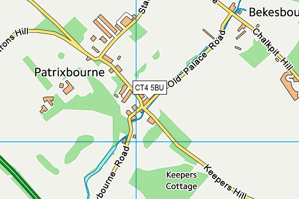 CT4 5BU map - OS VectorMap District (Ordnance Survey) CT4 5BU map - OS VectorMap District (Ordnance Survey)