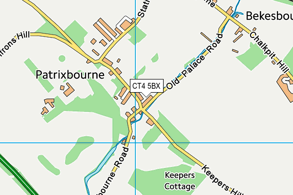 CT4 5BX map - OS VectorMap District (Ordnance Survey) CT4 5BX map - OS VectorMap District (Ordnance Survey)