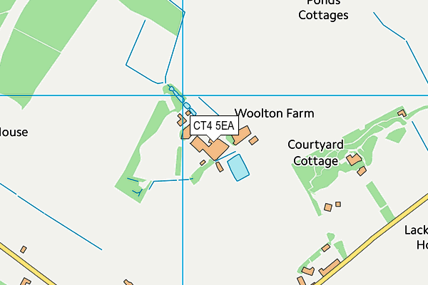 CT4 5EA map - OS VectorMap District (Ordnance Survey) CT4 5EA map - OS VectorMap District (Ordnance Survey)