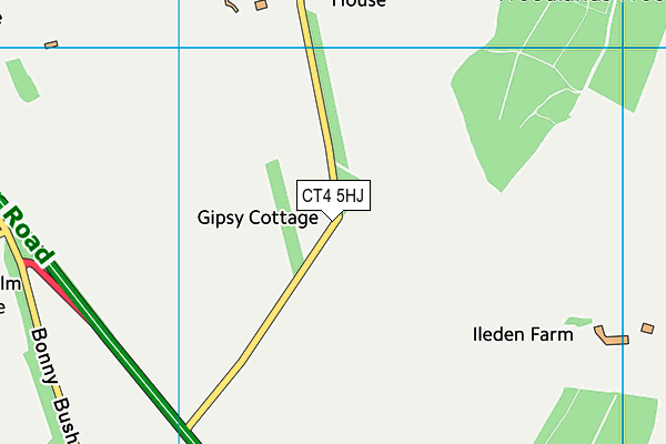 CT4 5HJ map - OS VectorMap District (Ordnance Survey) CT4 5HJ map - OS VectorMap District (Ordnance Survey)