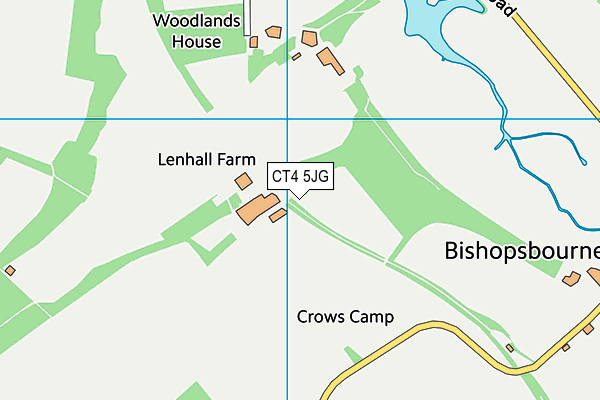CT4 5JG map - OS VectorMap District (Ordnance Survey) CT4 5JG map - OS VectorMap District (Ordnance Survey)