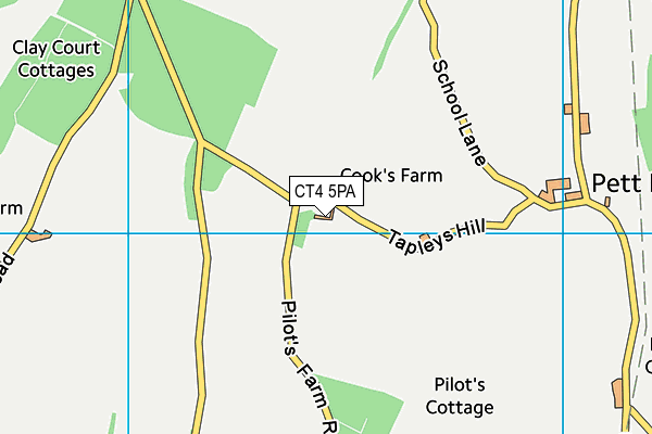 CT4 5PA map - OS VectorMap District (Ordnance Survey) CT4 5PA map - OS VectorMap District (Ordnance Survey)
