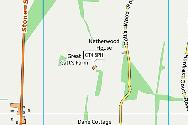 CT4 5PH map - OS VectorMap District (Ordnance Survey) CT4 5PH map - OS VectorMap District (Ordnance Survey)