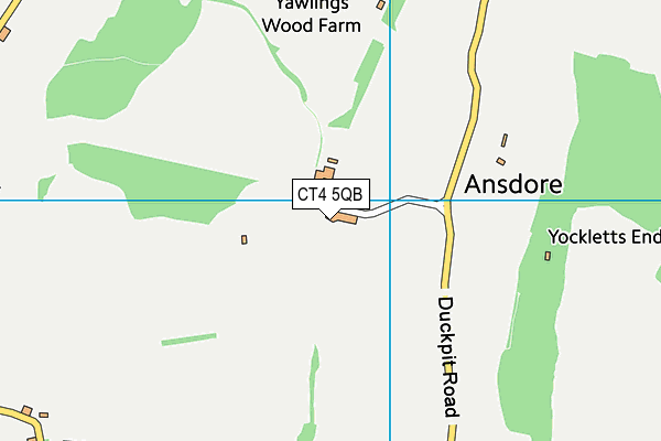 CT4 5QB map - OS VectorMap District (Ordnance Survey) CT4 5QB map - OS VectorMap District (Ordnance Survey)