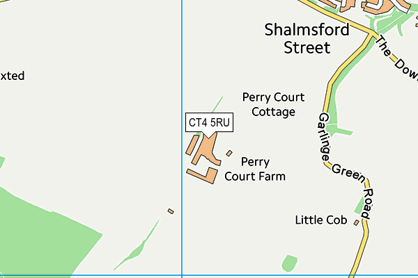 CT4 5RU map - OS VectorMap District (Ordnance Survey) CT4 5RU map - OS VectorMap District (Ordnance Survey)