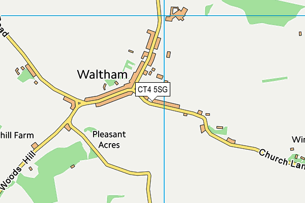 CT4 5SG map - OS VectorMap District (Ordnance Survey) CT4 5SG map - OS VectorMap District (Ordnance Survey)