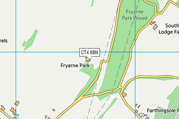 CT4 6BN map - OS VectorMap District (Ordnance Survey) CT4 6BN map - OS VectorMap District (Ordnance Survey)